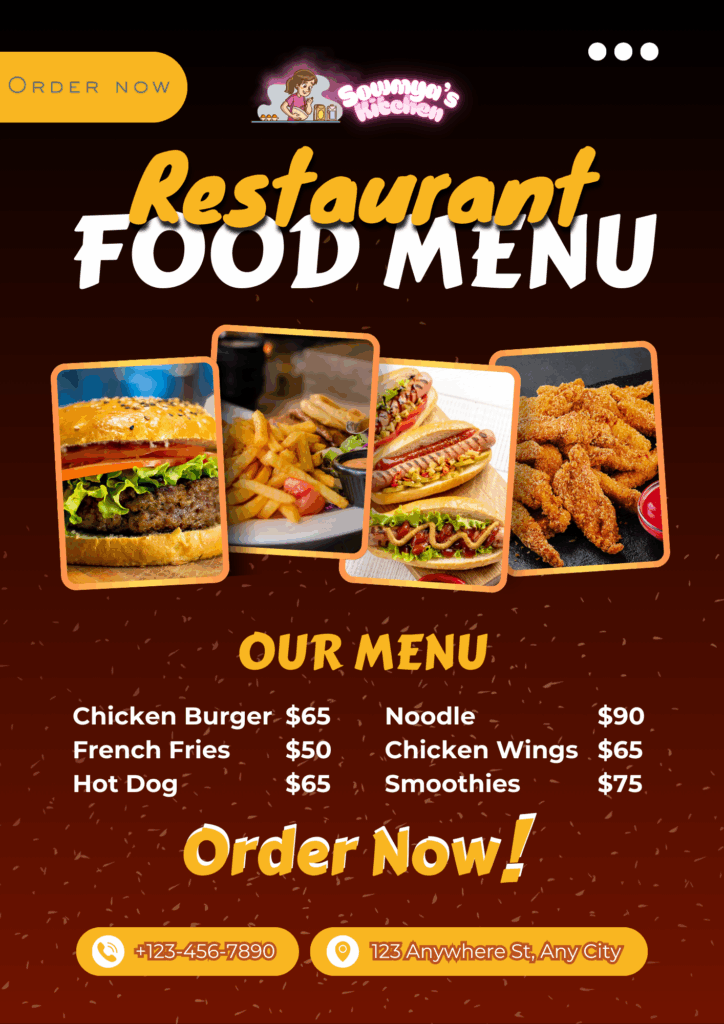 Sowmyas Kitchen Best Non VEG Restaurant in Hyderabad Food Menu