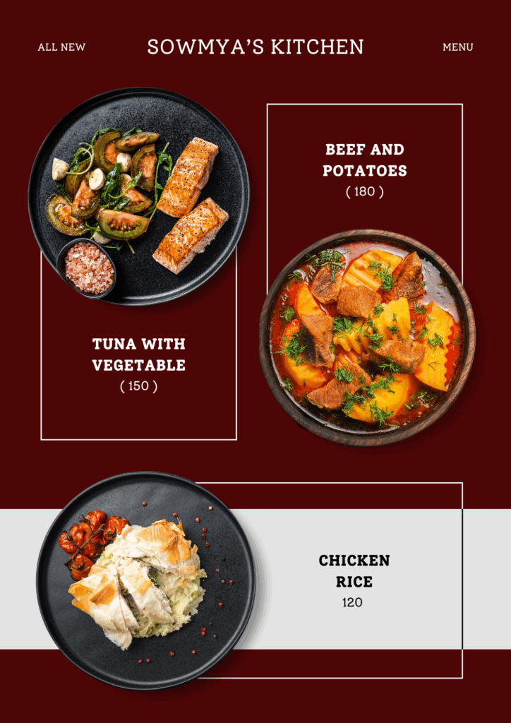 sowmyas kitchen non veg restaurant in hyderabad Restaurant Menu